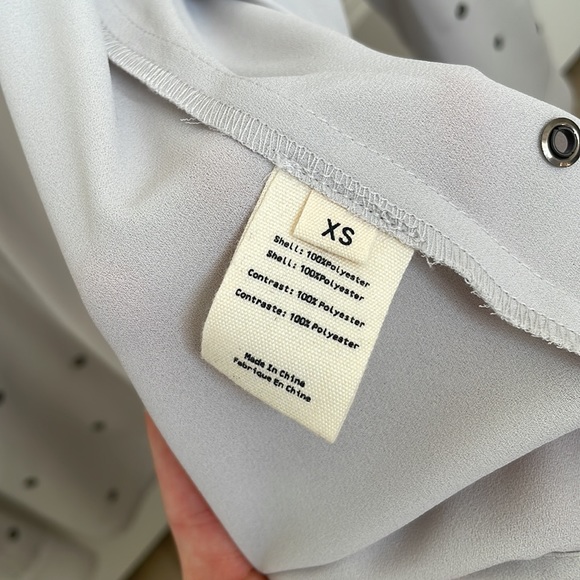 L’agence oversized button up blouse grey - Picture 4 of 6